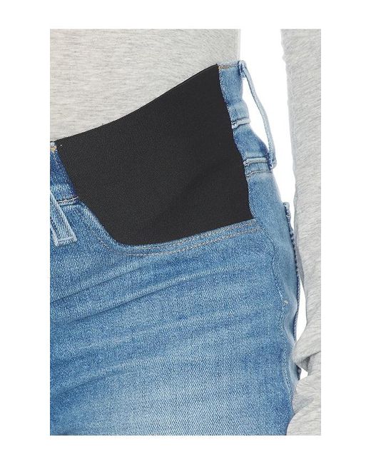 PAIGE Blue Mason Ankle Maternity Jeans
