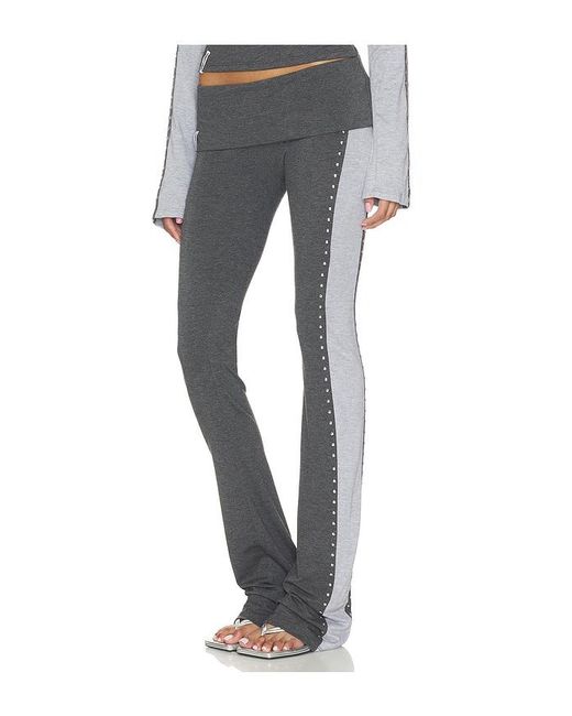Jaded London Blue Foldover Studded Trouser
