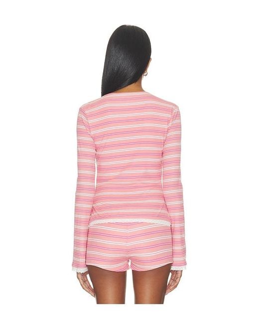 MORE TO COME Pink Cynthia Cardigan