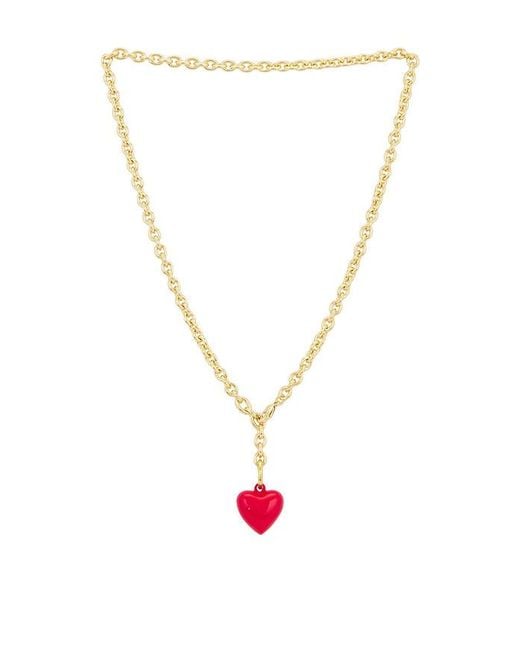 Roxanne Assoulin White Mini Happy Heart Necklace