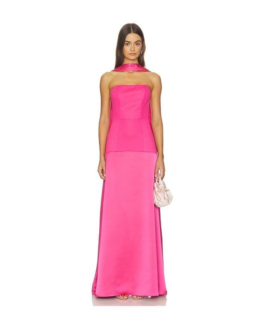 Elliatt Pink Noralyn Strapless Gown