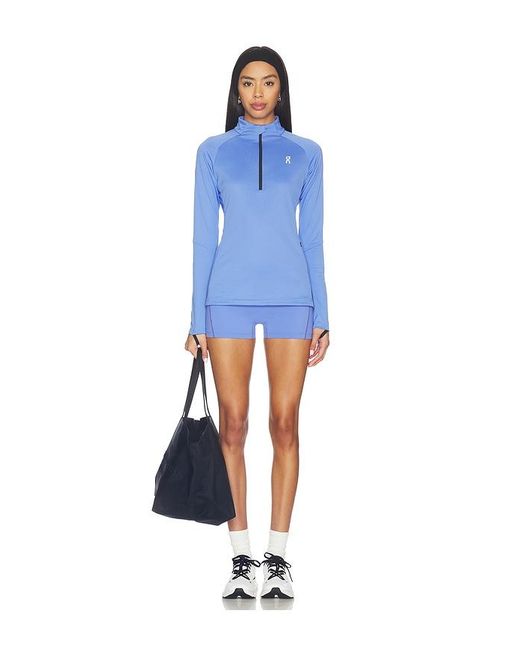 On Shoes Blue 3 Performance Biker Short