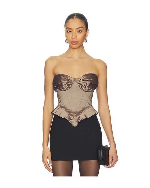 Camila Coelho Blue Amaranta Top