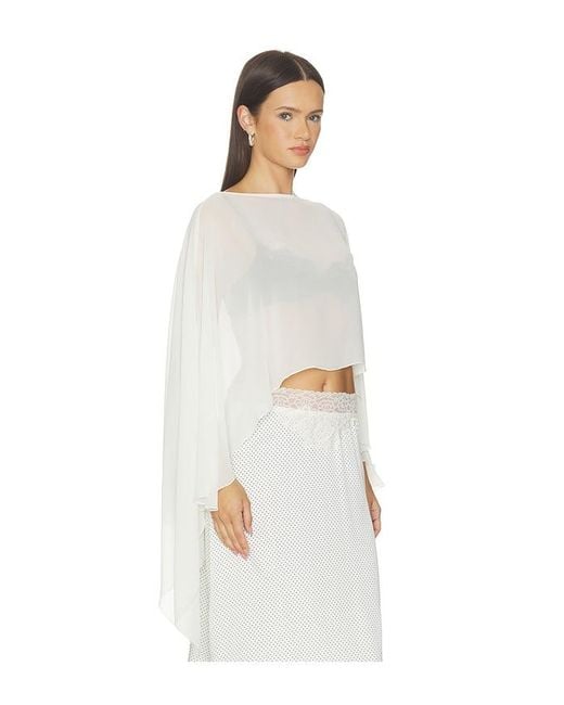 superdown White Amaya Cape Top
