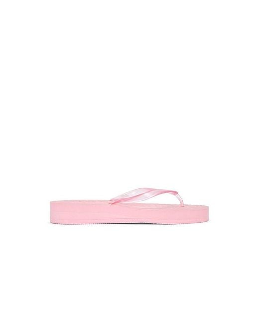 Sleeper Pink Tapered Platform Flip Flop