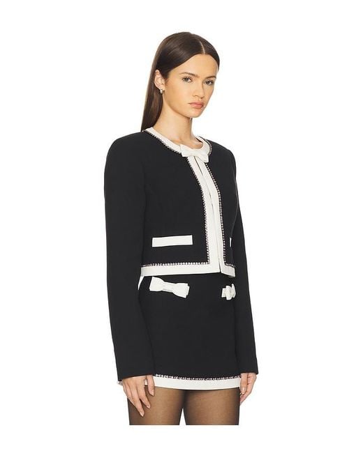 LoveShackFancy Black Ralphette Jacket