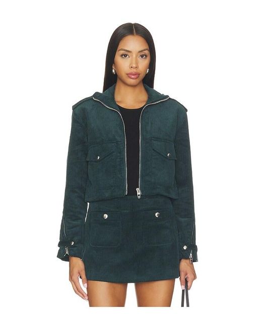 Blank NYC Green Cropped Jacket