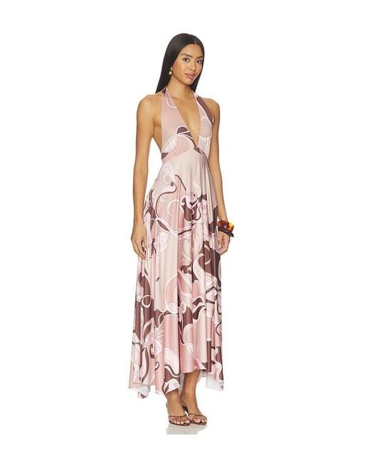 Cin Cin White Lalique Halter Dress