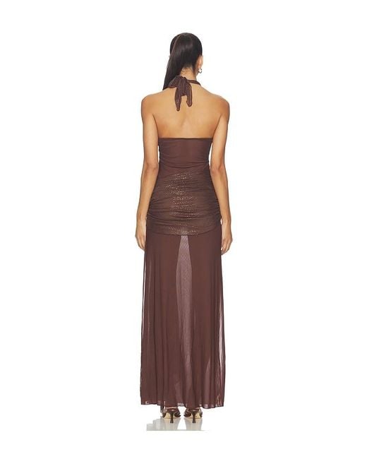 Kim Shui Brown Mesh Dress