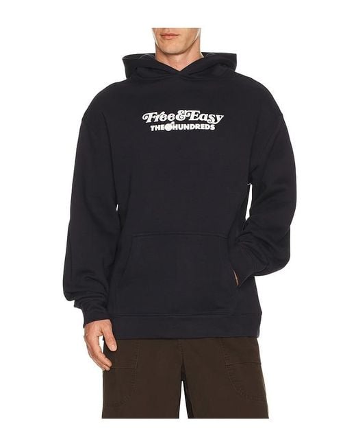 The Hundreds Black X Free And Easy Adam Bomb Hoodie for men