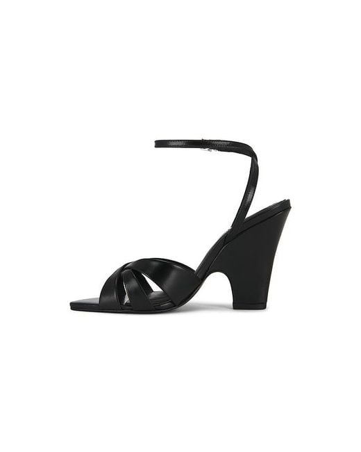 SCHUTZ SHOES Black Keefa Wood Sandal