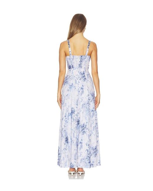 L'Agence White Sutton Strap Maxi Dress