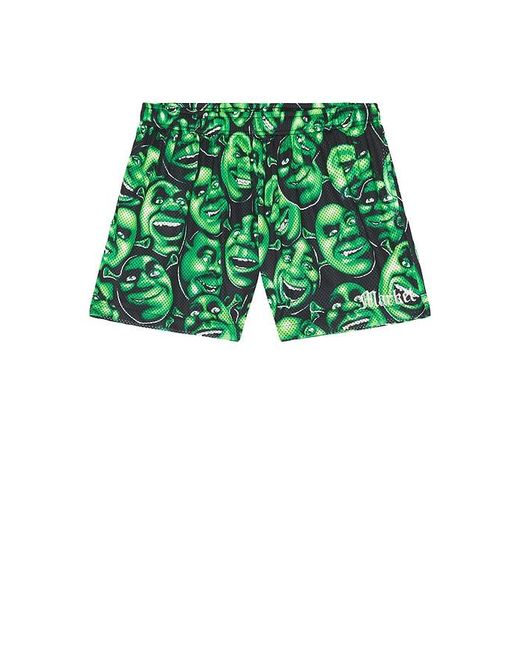 Market Green X Shrek All Over Print Mesh Shorts for men