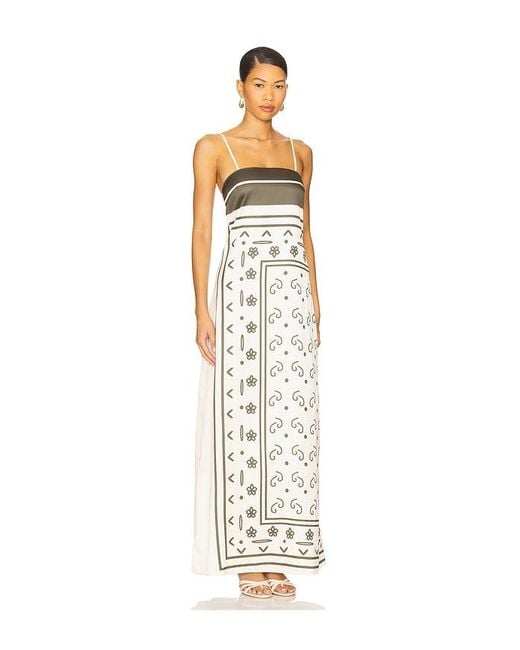 SNDY'S White Silas Maxi Dress