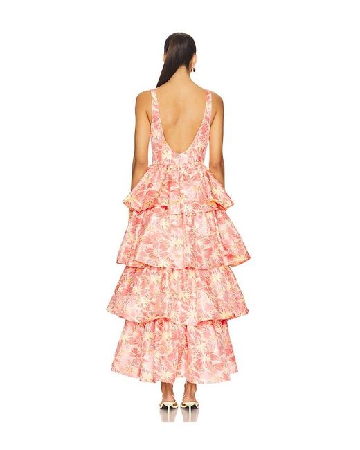 Lovers + Friends Pink Francesca Maxi Dress