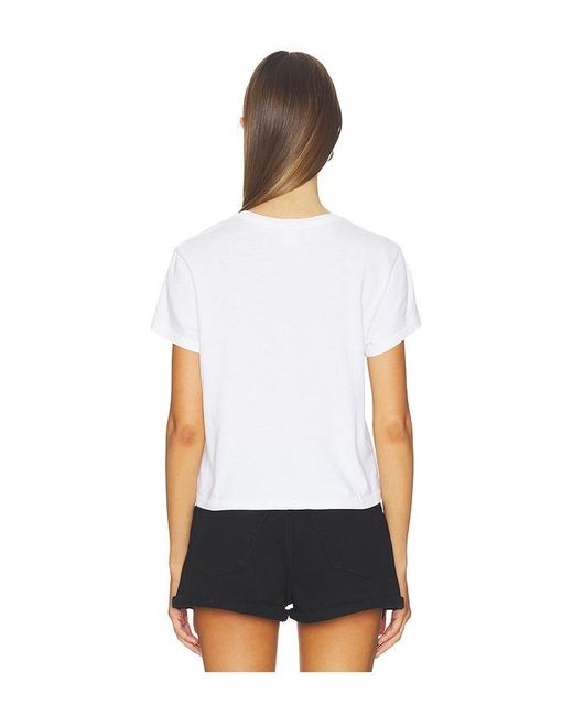 Re/done White 1950S Boxy Tee Wild