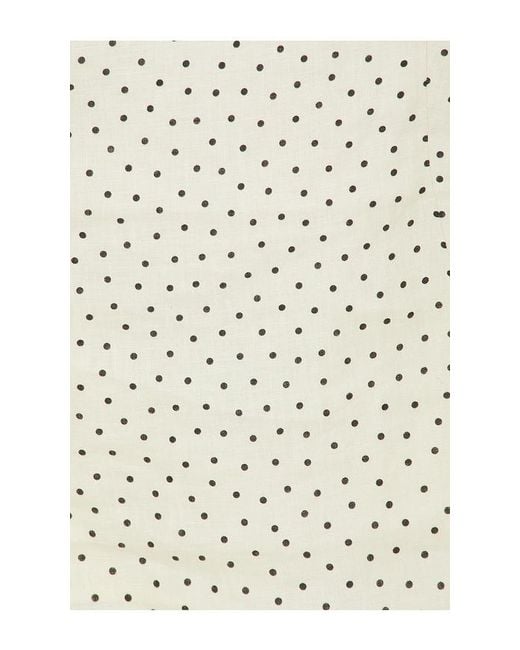 AEXAE White X Revolve Linen Strap Top