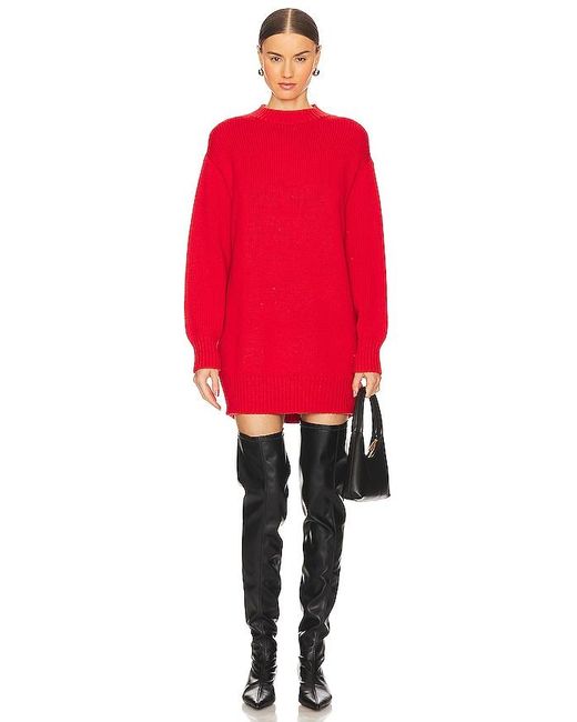 L'academie Red Manal Sweater Dress