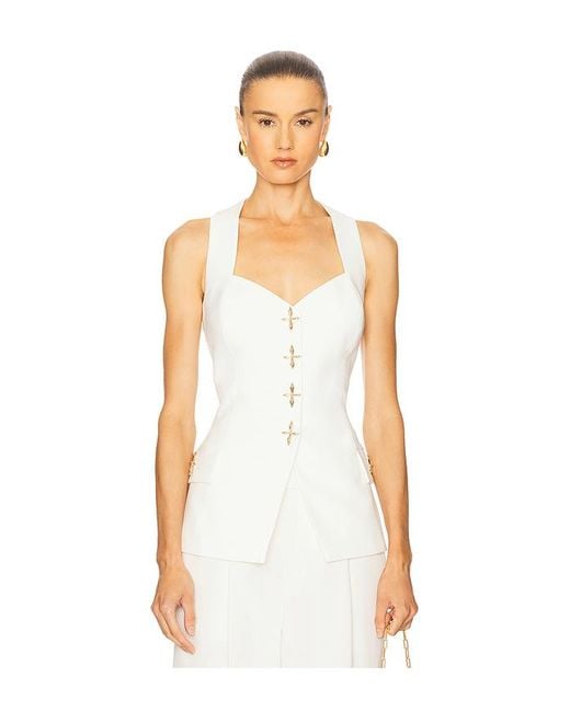 Nadine Merabi Orla スリーブレストップス White