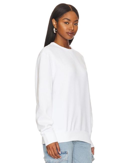 Polo Ralph Lauren White Rl Fleece Crewneck Sweatshirt