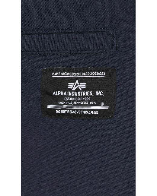メンズ Alpha Industries ショートパンツ Blue