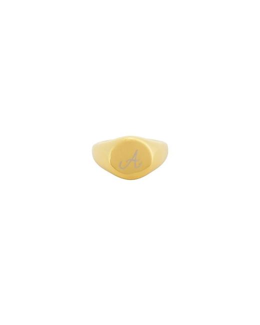 petit moments White Initial Love Letter Ring