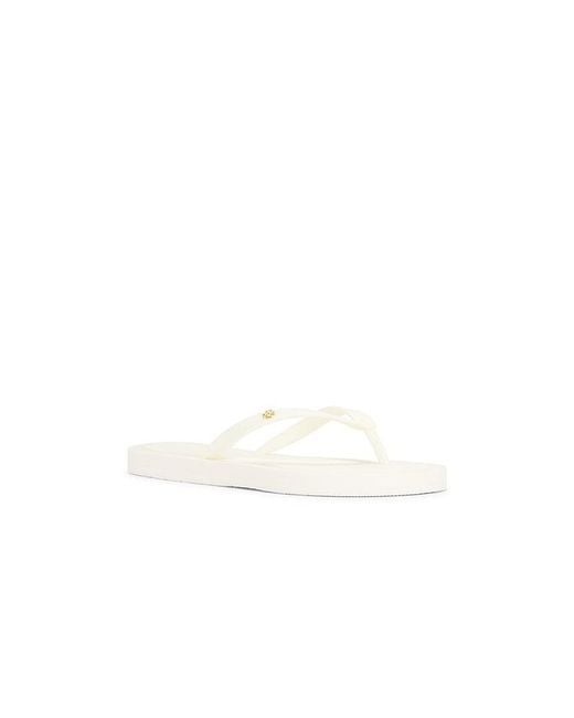 Tory Burch White Kira Padded Flip Flop