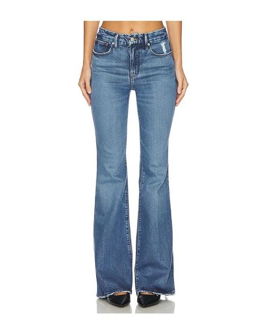 GOOD AMERICAN Blue Good Legs Flare Jeans