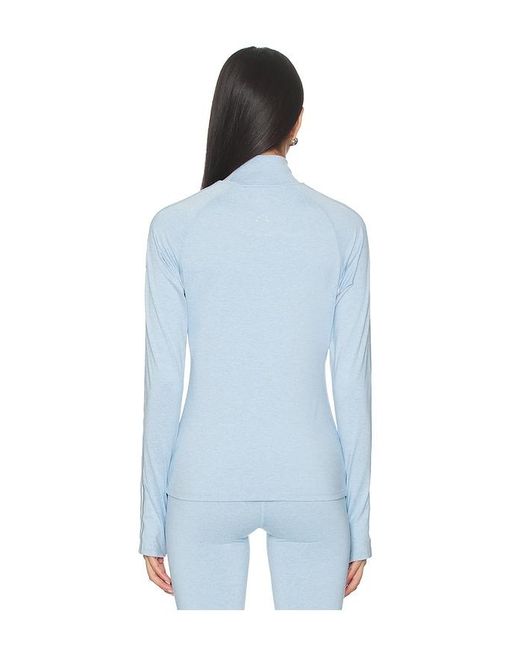 Varley Blue Always Warm Mock Neck Baselayer Top