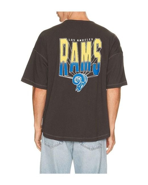 Junk Food Black Rams Baseball Jersey for men
