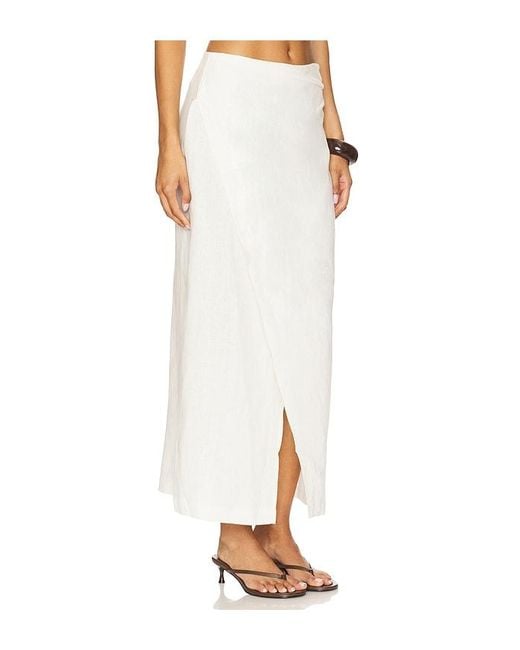 Falda Maxi Suis En Color Blanco Talla (También En S, Xs) Faithfull The Brand de color White