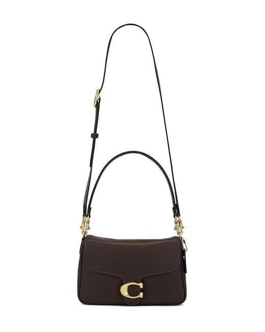 COACH Black Smooth Calf Leather Soft Tabby Bag