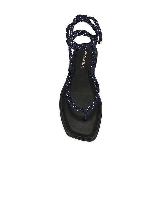 Veronica Beard Black Carmina Cord Sandal