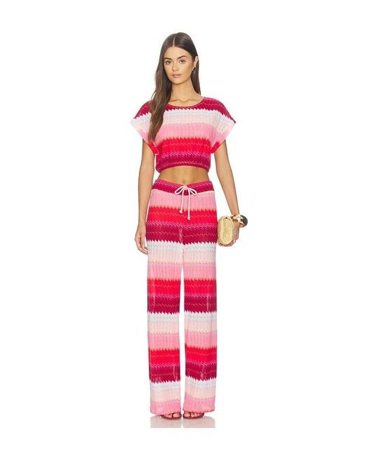 PQ Swim Red Renee Crop Top