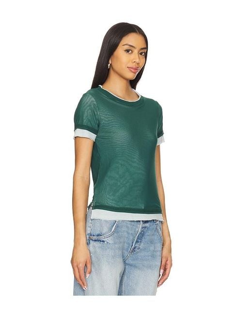 Free People Green Tasha Tee
