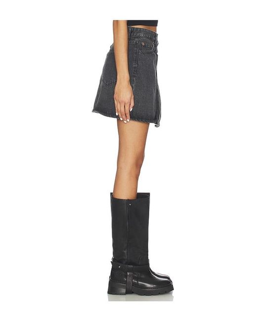 Dr. Denim Black Renay Skirt