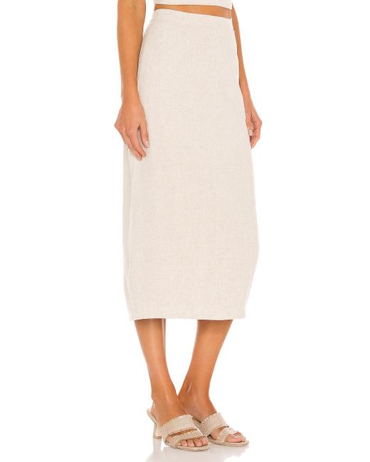 white midi skirt bardot