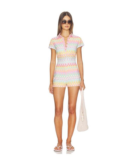 Kulani Kinis White Towelling Playsuit