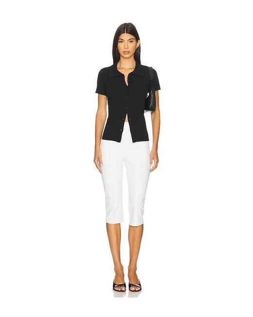 ALL THE WAYS Black Kelia Button Up Top