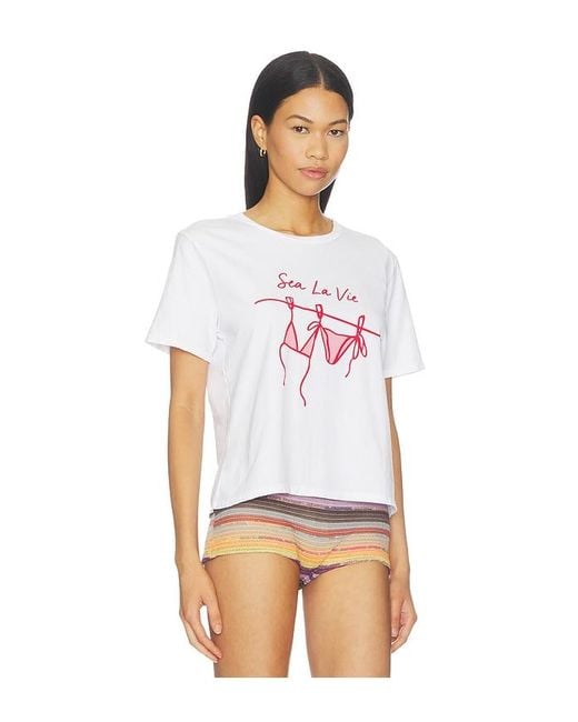 Sunny Somewhere White Sea La Vie Everyday Tee