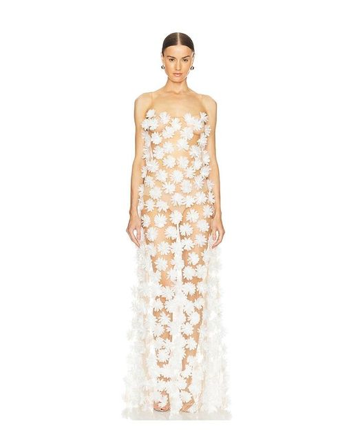 SELEZZA LONDON White Savannah Maxi Dress