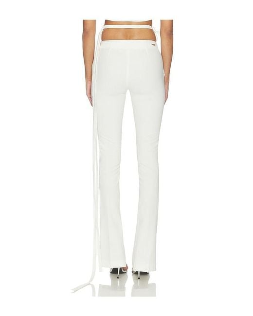 Blumarine White Compact Tailor Pant