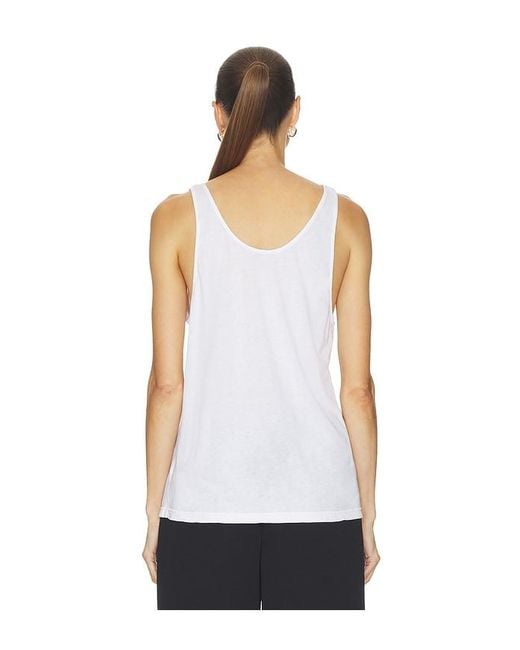 Cotton Citizen White The Mykonos Relaxed Tank
