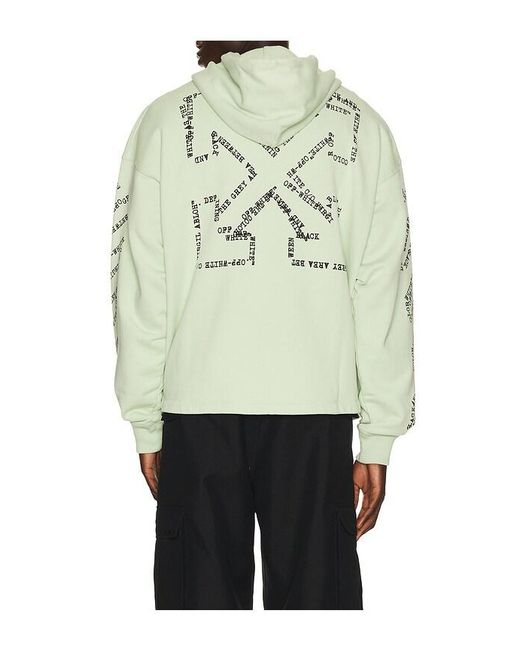 Off-White c/o Virgil Abloh Multicolor Type Arrow Loose Hoodie for men