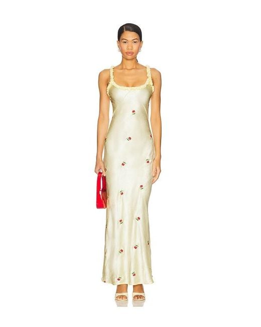 Damson Madder Simone スリップ White