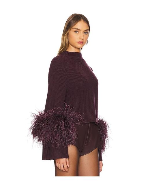 LAPOINTE Red Sweater Mit Stehkragen