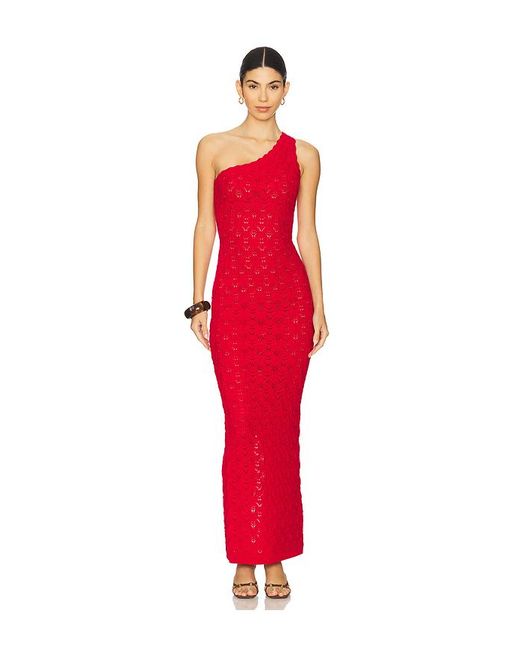 Ronny Kobo Red Zelda Knit Dress