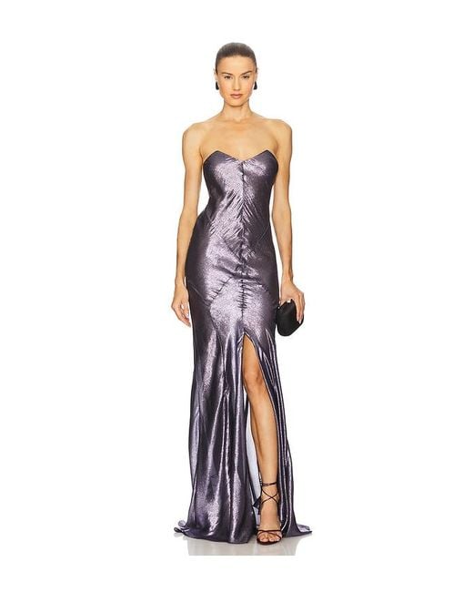 Vestido Largo Cerise En Color Morado Talla (También En 40/8) Maria Lucia Hohan de color White