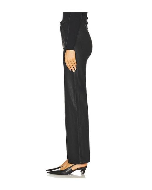 DL1961 Black Karmine High Rise Wide Leg Jeans