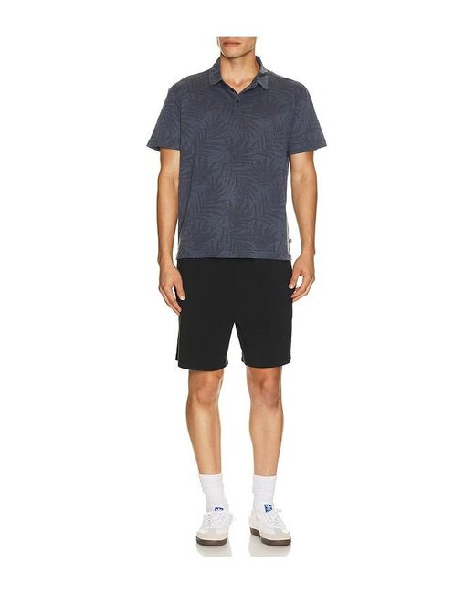 Vintage Summer Blue Performance Pique Polo for men